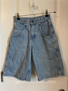 Vintage Boys Riders Raylz Long Denim Shorts Jorts Deep Pockets Skater Boy Shorts